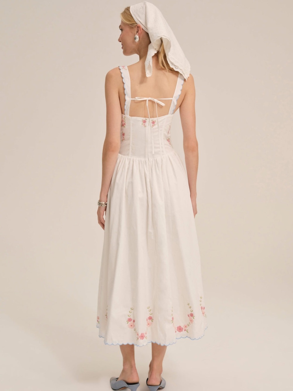 For Love And Lemons Tea Time Midi Dress Size Medium NWT - Picture 5 of 10